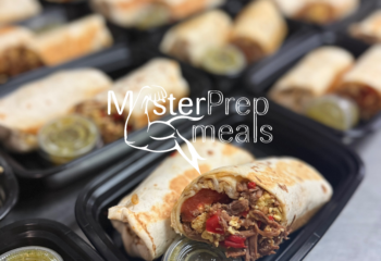 Machaca Breakfast Burrito w/mexican salsa