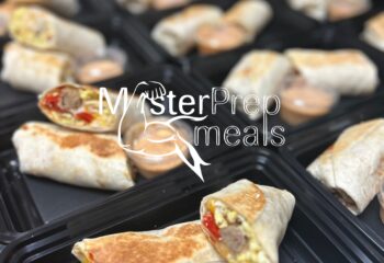 breakfast burrito w/skinny chipotle sauce