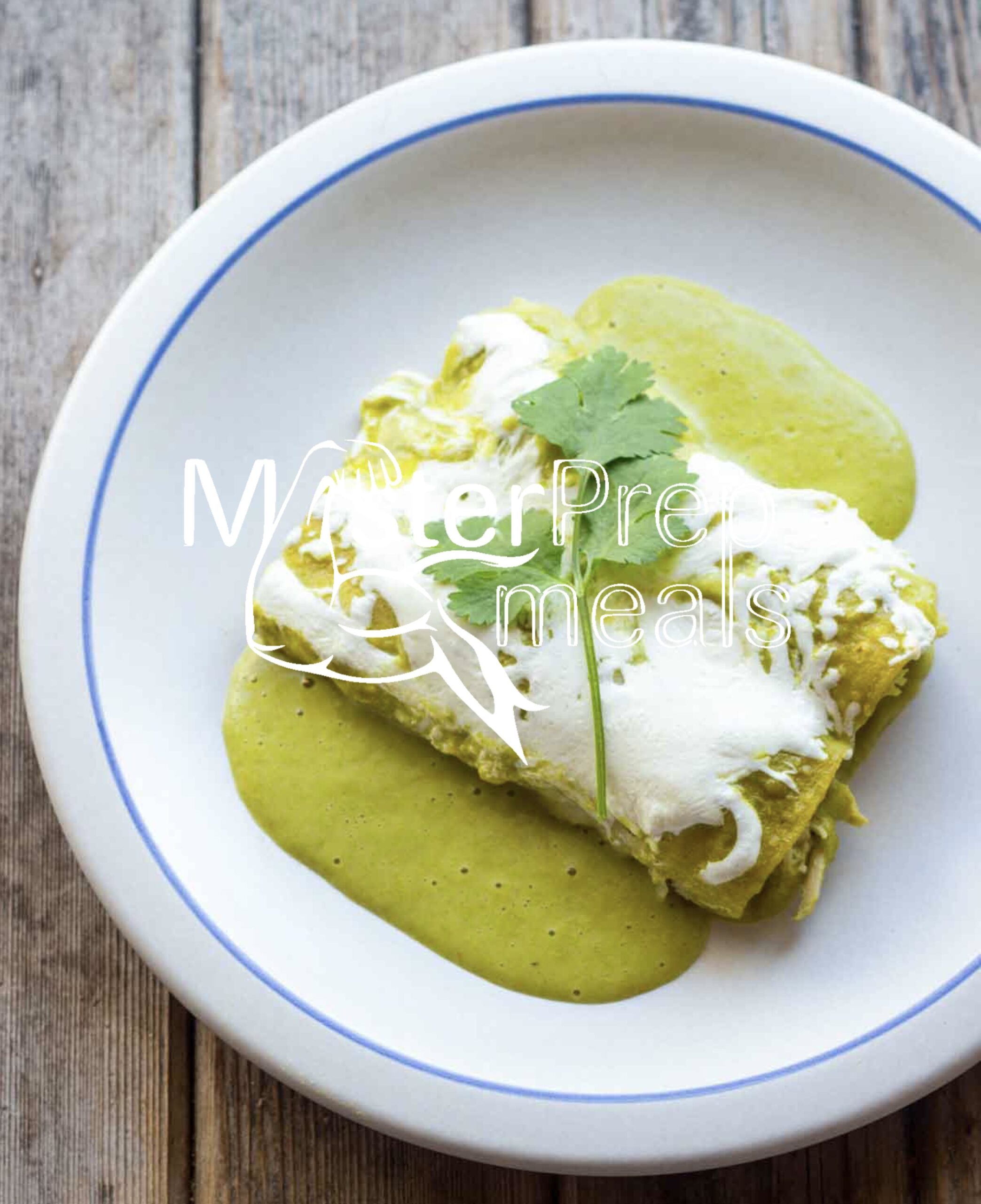 Creamy poblano chicken enchiladas - Masterprep Meals