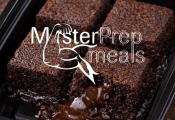 Chocolate protein lava cake